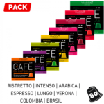 Pack 80 cápsulas de café Viaggio Espresso.