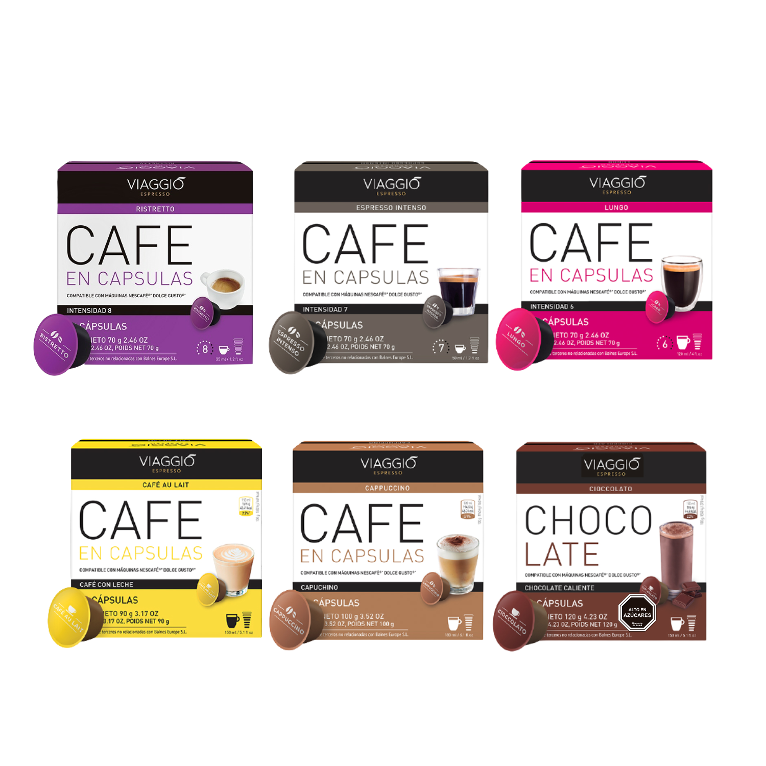 Nuevas cápsulas compatibles con Nescafé ® Dolce Gusto